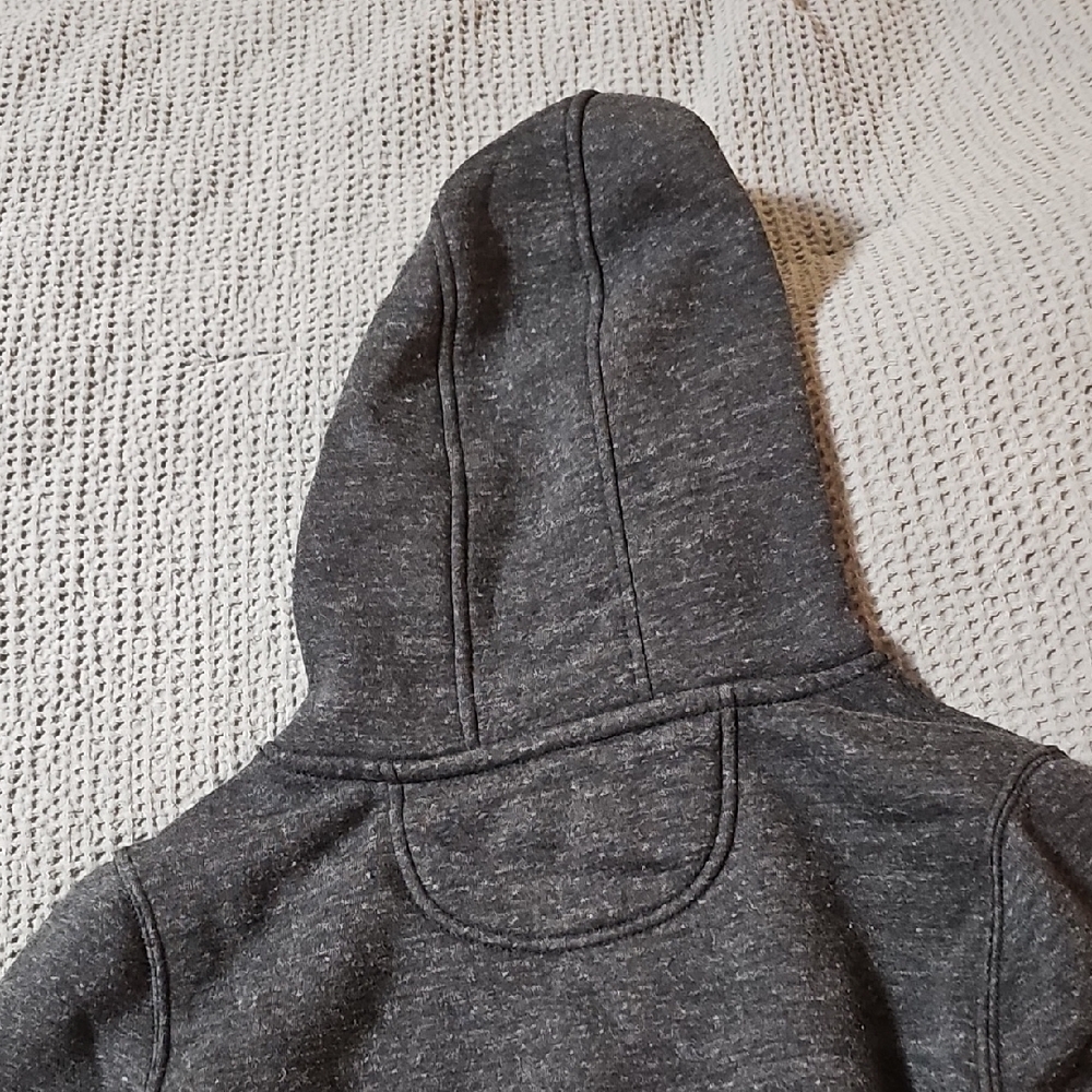 Carhartt Women’s Midweight Hoodie – Dark Gray Logo Sleeve Pullover - Picture 8 of 10
